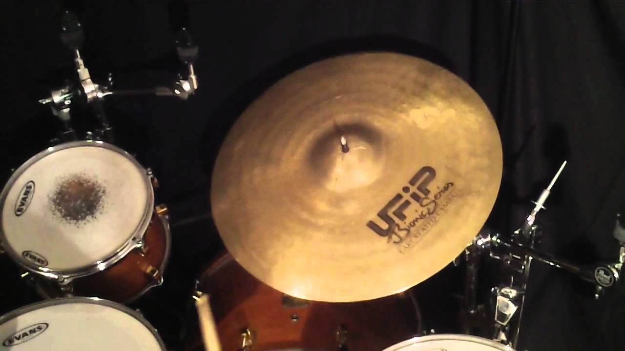 HD VIDEO 21" UFIP Bionic Series Ride cymbal EARCREATED CYMBALS Made in