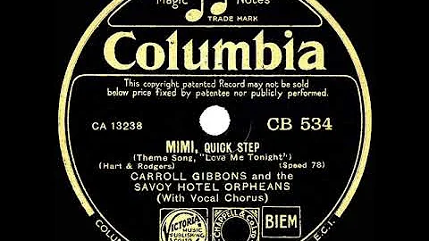 1932 Carroll Gibbons - Mimi (Maurice Elwin, vocal)
