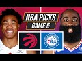 NBA Picks 4/25/22 Toronto Raptors vs Philadelphia 76ers Game 5 Predictions