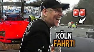 POLIZEI hält FAHRER an..  + BEHIND THE SCENES bei der Baller League | MontanaBlack IRL