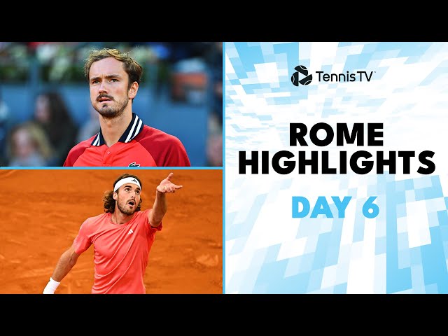 Tsitsipas vs Norrie; Medvedev Faces Medjedovic; Rune u0026 Rublev In Action | Rome 2024 Highlights Day 6 class=