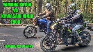 Yamaha Rx100 vs Z900 || Drag Race ||Superbike vs Legend || Must watch || Rider aksh 07
