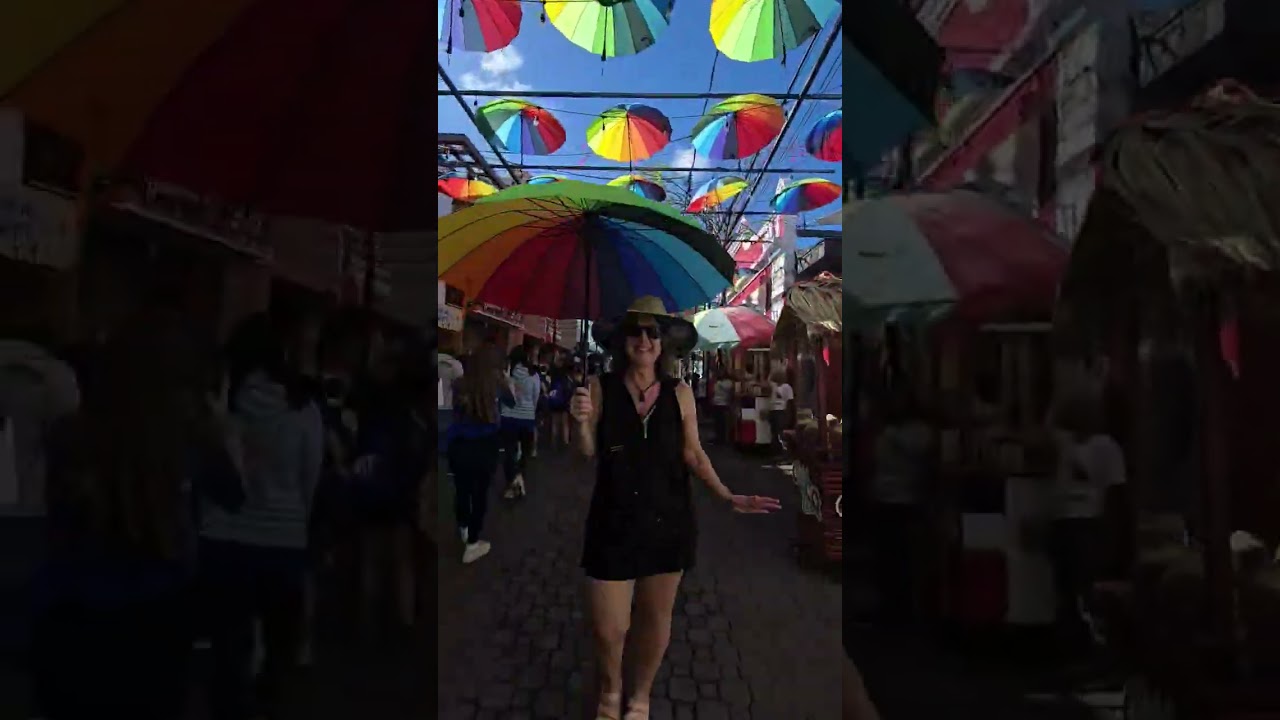 Umbrella Street - Puerto Plata, Dominican Republic