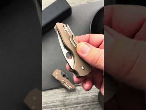 CPM-15V Spyderco Lil' Native - Brown G10 Sprint Run - Available at GPKNIVES.com! 