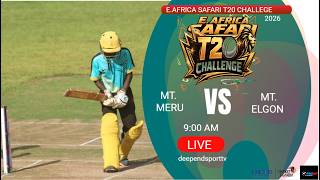 LIVE CRICKET|EAST AFRICA SAFARI   T20 CRICKET CHALLEGE  CUP  MT. MERU VS MT. ELGON screenshot 1