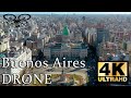 Buenos Aires Argentina 2021 (Av De Mayo - Congreso - Obelisco - 9 De Julio) Drone - 4K UltraHD