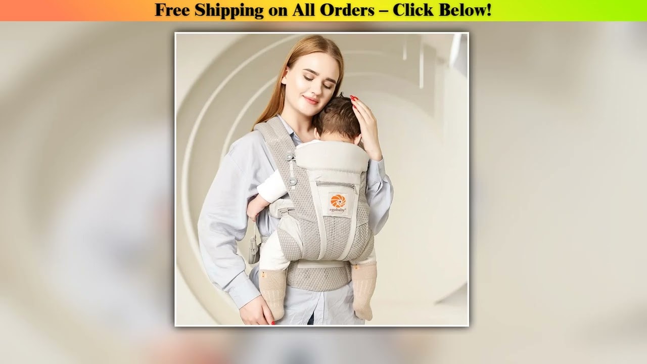 With Box And Instruction Breeze 360 Ergonomic  Baby Carrier All Positions Sling Wrap Backpack 0-36