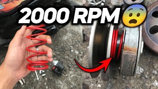 GANTI PER CVT PAKE 2000RPM DI MIO M3 GIMANA RASANYA❓