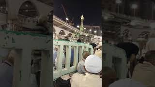 sholat subuh di Masjidil haram Mekkah (depan Kabah)