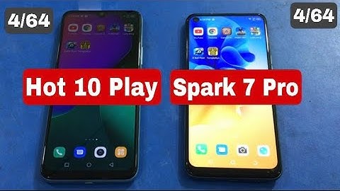 Infinix Hot 10 Play and TECNO Spark 7 Pro  Speed Test! PUBG MOBILE GAME TEST,