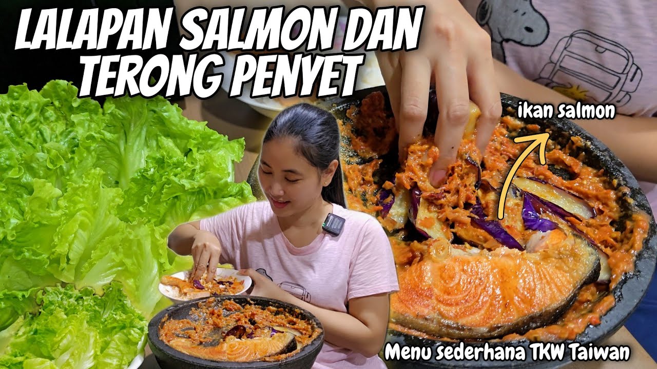 TIDAK DOYAN MAKAN KARENA KEDATANGAN TEMAN BARU⁉️ CUMA SALMON & TERONG ENAKNYA BEUH LANGSUNG LUDES⁉️