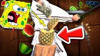 Real Ninja Fruit - Slow Motion.