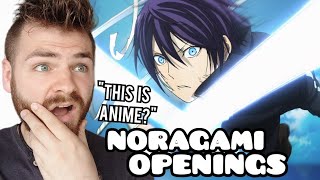 First Time Reacting to 'NORAGAMI Openings & Endings' | Non Anime Fan!