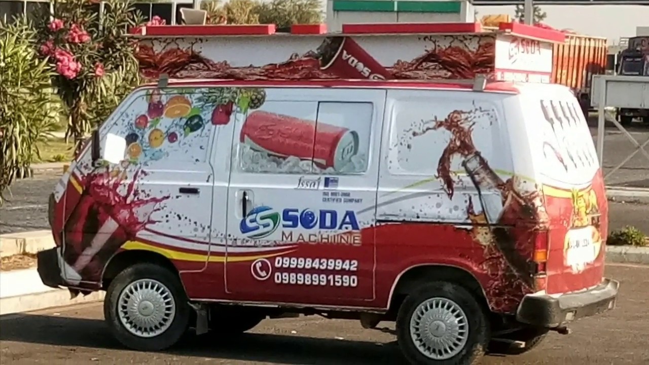 How to install SS Soda fountain machine in car soda machine ko Car Mein kistar fitting Kiya jata hai