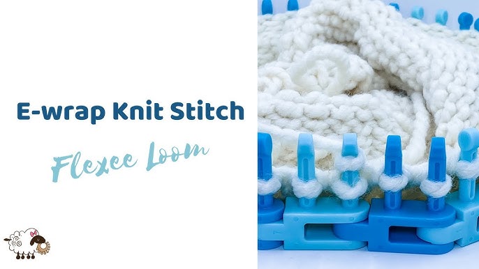 How to Loom Knit the U-Knit Stitch on Flexee Loom (Beginner) 