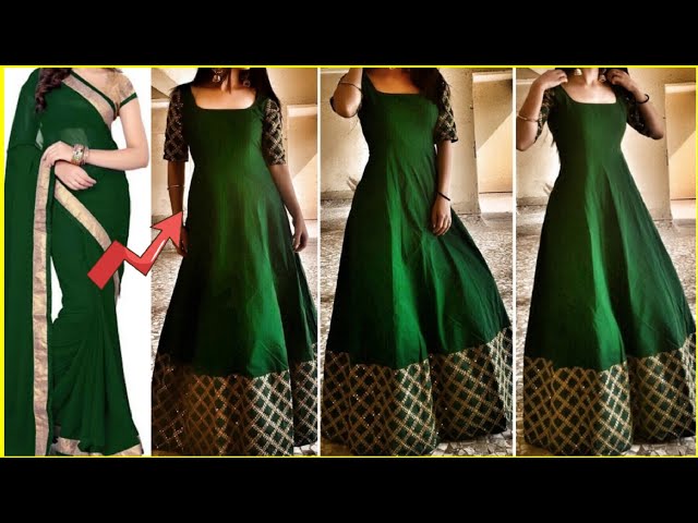 Trendy and beautiful Organza floral umbrella dress design/tissue dress  design/dailywear dress /kurti - YouTube