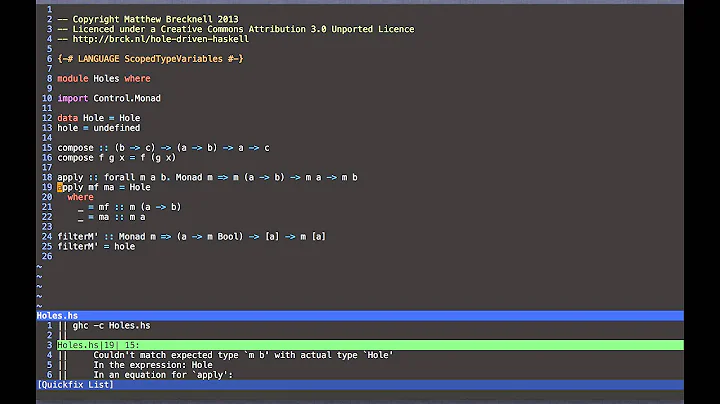 Hole-driven Haskell