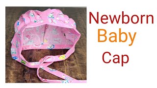 New Born Baby cap cutting and stitching || नवजात शिशु की टोपी || baby cop 0 to 3 month