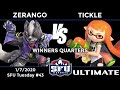 SFU Tuesday #43: GB | Zerango (Wolf) vs Tickle (Inkling) - Winners Quarters