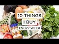 HEALTHY GROCERY HAUL ‣‣ The 10 Staples I Buy Every Week