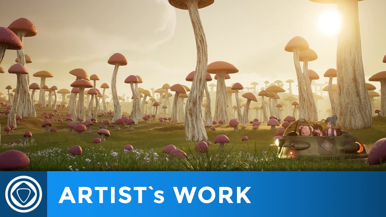 Dragon Ball inspired short. Real-Time Render. Ray Tracing lights.