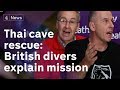 Thai cave rescue press conference: British divers explain how they helped save boys