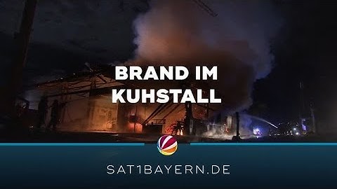 Feuer im Kuhstall: Bauernhof bei Freising in Brand