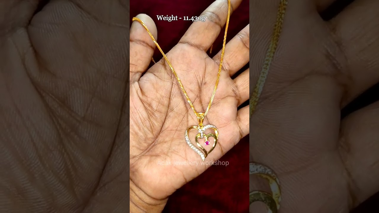 Light Weight Gold Chain with Pendant | 