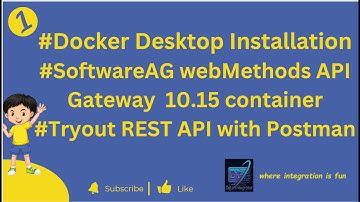 #webmethods #softwareag #apigateway 10.15 #docker #desktop #installation  #windows11