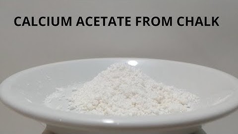 Making calcium acetate from chalk and vinegar