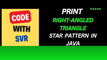 "How to Print a Right-Angled Triangle Star Pattern in Java | Java Programming Tutorial"