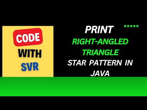 "How to Print a Right-Angled Triangle Star Pattern in Java | Java Programming Tutorial"