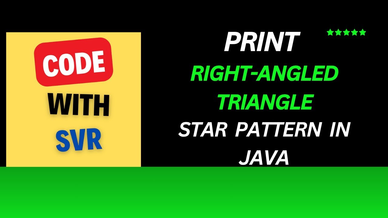 "How to Print a Right-Angled Triangle Star Pattern in Java | Java ...