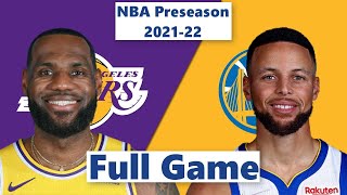 Los Angeles Lakers vs. Golden State Warriors Full Game Highlight | NBA Preseason 2021-22