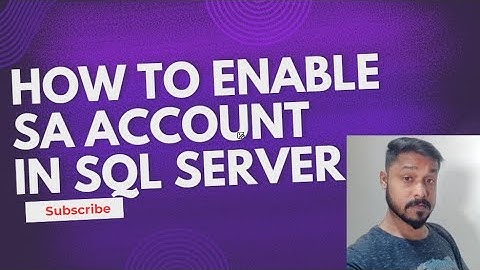 How To Enable SA Account In SQL Server