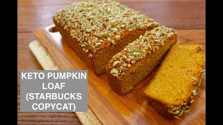 BEST KETO PUMPKIN LOAF (STARBUCKS COPYCAT)! 2 NET CARBS vs 61g! Dairy Free & Easy!