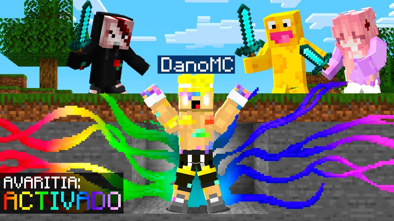 CAZADORES vs DanoMC MODO AVARITIA en Minecraft