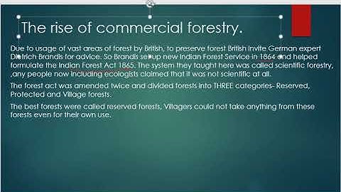 Class 9 Ncert History chapter 4 Forest Society and Colonialism