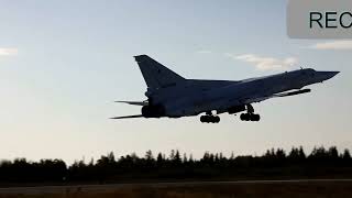 Tupolev Tu-22M3 Bomber Takeoff and Landing