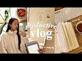 study vlog | realistic & productive days, note taking, what i eat 💌