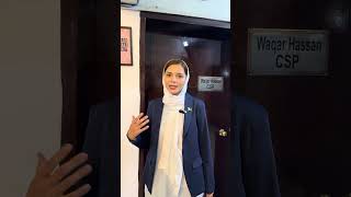 Today, Mehwish Noor( PAS ) ( 7th position in CSS 2025) visited her home town.