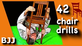 42 solo drills with a chair for BJJ and Luta Livre