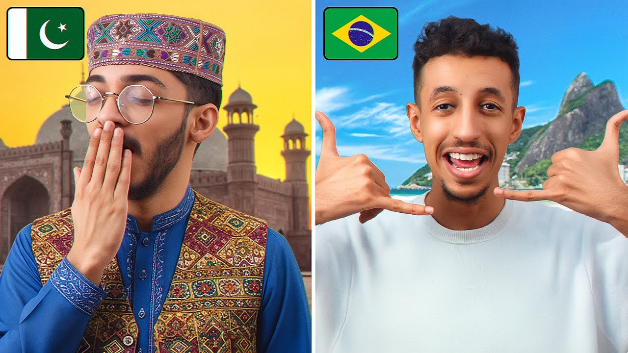 تحدينا بعض بـ3 جنسيات مختلفة ( البرازيل x باكستان ) 🛕🤙🏻!