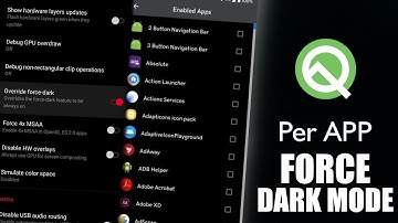 How to force dark mode particular application- Android 10 (NO ROOT)