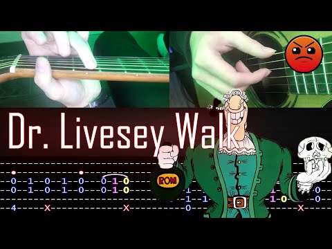 Dr. Livesey Walk Meme On Guitar [TABS] Tutorial