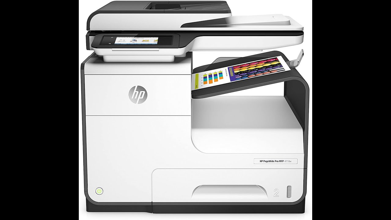 HP PageWide Pro 477dw Setup Print and Scan - YouTube