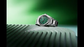 A fresh new look for the new Laureato 42 mm with its enduring classic green. – Girard-Perregaux