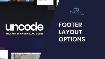 Uncode theme Footer Layout Options | How to Change footer content