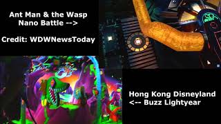 New Ant Man & The Wasp Vs Buzz Lightyear Attraction - Hong Kong Disneyland - Ride Comparison