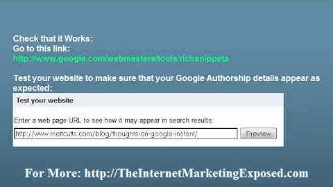 How to Setup Google Authorship
